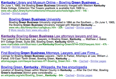 Green Business and Kentucky Googled