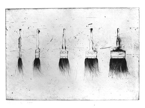 James Dine - Five Paint Brushes